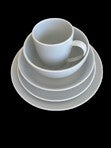 Load image into Gallery viewer, Pottery Barn Great White Coupe Shape Collection  - 5 piece place setting
