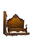 Load image into Gallery viewer, Century Furniture Queen Size Bedframe with Attached Ruffled Skirt
