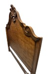 Load image into Gallery viewer, Century Furniture Queen Size Bedframe with Attached Ruffled Skirt
