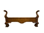 Load image into Gallery viewer, Century Furniture Queen Size Bedframe with Attached Ruffled Skirt
