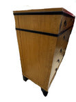 Load image into Gallery viewer, Baker Furniture Biedermeier Style Tiger Maple Commode Chest of Drawers
