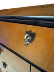 Load image into Gallery viewer, Baker Furniture Biedermeier Style Tiger Maple Commode Chest of Drawers
