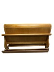 Load image into Gallery viewer, Vintage 1980s Baker Biedermeier Style Scrolled Primavera and Parcel Ebonized King Sleigh Bed
