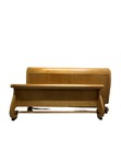 Load image into Gallery viewer, Vintage 1980s Baker Biedermeier Style Scrolled Primavera and Parcel Ebonized King Sleigh Bed

