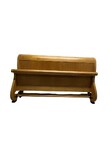 Load image into Gallery viewer, Vintage 1980s Baker Biedermeier Style Scrolled Primavera and Parcel Ebonized King Sleigh Bed
