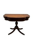 Load image into Gallery viewer, Early 1900s Duncan Phyfe Style Mahogany Folding Game Table with Brass Claw Feet
