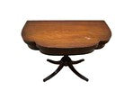 Load image into Gallery viewer, Early 1900s Duncan Phyfe Style Mahogany Folding Game Table with Brass Claw Feet
