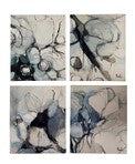 Series of 4 Original Abstract Paintings on Canvas by Shannon Plourde – South Carolina