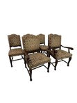 Load image into Gallery viewer, Victorian Carved Mahogany Clawfoot Extension Table with 6 Upholstered Chairs

