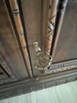 Load image into Gallery viewer, Victorian Carved Walnut Clawfoot Curio China Cabinet Bookcase - Zipfel Furniture
