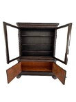 Load image into Gallery viewer, Victorian Carved Walnut Clawfoot Curio China Cabinet Bookcase - Zipfel Furniture
