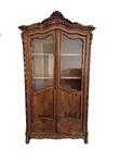 19th Century French Provincial Showcase China and Display Cabinet