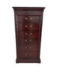 Load image into Gallery viewer, Vintage Ethan Allen Tall Chest / Lingerie Chest / Chiffoniere - Sable Medallion
