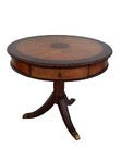 Load image into Gallery viewer, Vintage Schnadig Mahogany Pedestal Round End Table or Drum Table
