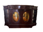Antique 1920s Mirrored Buffet Cabinet Sideboard Credenza