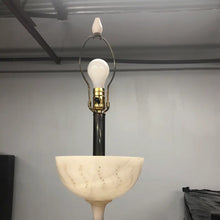 Load image into Gallery viewer, Vintage Mid-century Modern Alabaster and Wood Table Lamp
