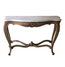 Load image into Gallery viewer, Louis XV Style Marble Top Console Table
