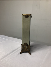 Load image into Gallery viewer, Tall Ceramic Vase with Ormolu Base
