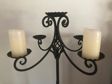 Load image into Gallery viewer, Wrought Iron 5 Arm Floor Candelabra
