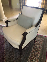 Load image into Gallery viewer, Antique Upholstered Arm Chairs with Mahogany Frame
