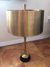 Load image into Gallery viewer, Global Views Brass Table Lamp with Brass Shade
