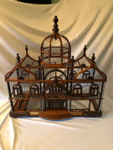 Load image into Gallery viewer, Early 20th Century Manuel Vega Custom Bird Cage Depicting the Taj Mahal
