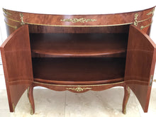 Load image into Gallery viewer, Antique Louis XV Demi Lune Marble Top Credenza
