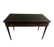 Load image into Gallery viewer, Antique English Regency Mahogany Leather Writing desk
