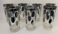 Load image into Gallery viewer, Vintage Silver Circles Glassware Set
