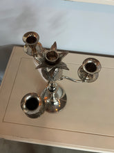Load image into Gallery viewer, Vintage Silver Pewter Pineapple Candelabra
