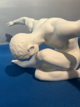 Load image into Gallery viewer, Fine Porcelain - Male Nude Sculpture - Stretched Arms

