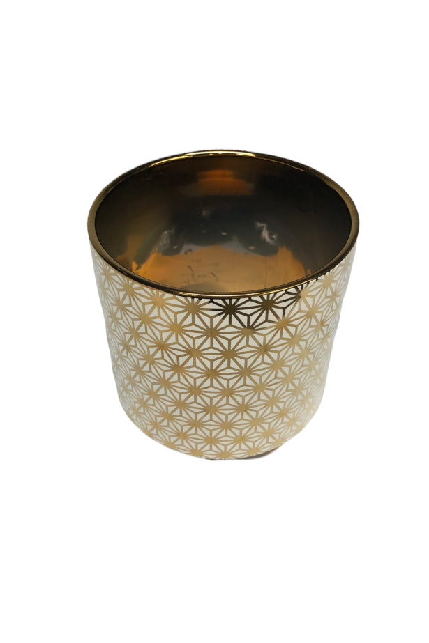 Geo Gold Art Deco Planter