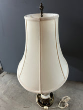 Load image into Gallery viewer, Vintage Ceramic &amp; Bronze Lamp with Shade
