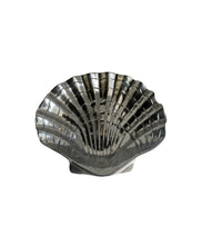 Load image into Gallery viewer, Large Pewter Shell Bowl - Coastal Decorative Shell Bowl
