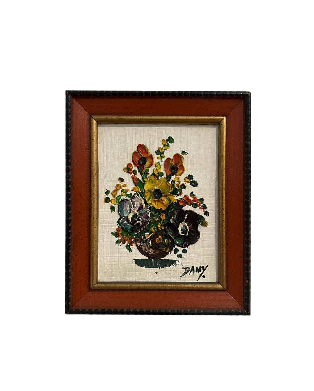 1960s Still Life of Mixed Flowers by Dany - Framed