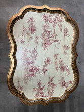 Load image into Gallery viewer, Vintage Hand Painted Chinoiserie Coffee/Tray Table by Sarreid, Ltd.
