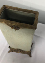 Load image into Gallery viewer, Tall Ceramic Vase with Ormolu Base
