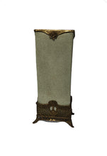 Load image into Gallery viewer, Tall Ceramic Vase with Ormolu Base
