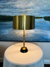 Load image into Gallery viewer, Global Views Brass Table Lamp with Brass Shade
