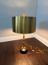 Load image into Gallery viewer, Global Views Brass Table Lamp with Brass Shade
