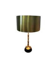 Load image into Gallery viewer, Global Views Brass Table Lamp with Brass Shade
