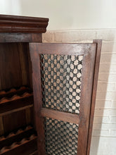 Load image into Gallery viewer, Rustic French Country Chicken Wire Bar Cabinet
