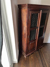 Load image into Gallery viewer, Rustic French Country Chicken Wire Bar Cabinet
