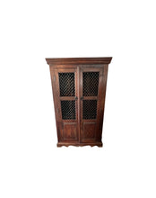 Load image into Gallery viewer, Rustic French Country Chicken Wire Bar Cabinet
