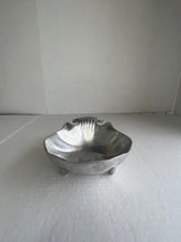 Load image into Gallery viewer, Small Pewter Shell Bowl, Catch-All, Soap Dish, Jewelry and Keys bowl
