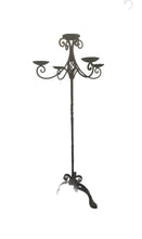 Load image into Gallery viewer, Wrought Iron 5 Arm Floor Candelabra
