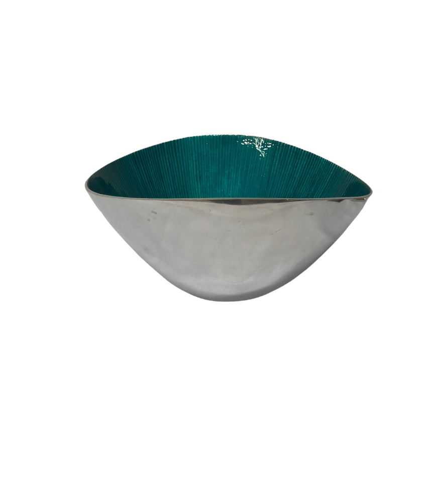 Silver and Turquoise Bowl - Handmade